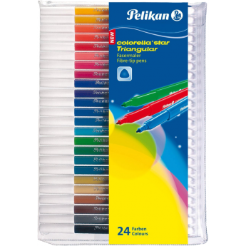 Фломастеры HERLITZ PELIKAN С303, 24 цвета