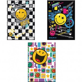 Книжка записная HERLITZ SMILEYWORLD, А5, 96л, клетка