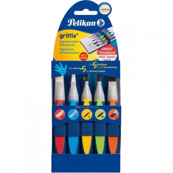 Набор HERLITZ PELIKAN GRIFFIX, 5 кистей, держатель, блистер
