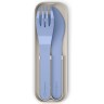 Набор из 3 столовых приборов в футляре HERLITZ MONBENTO MB POCKET COLOR BLEU INFINITY 24050028