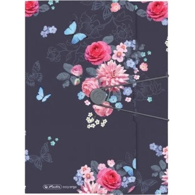 Папка с резинкой HERLITZ A4 LADYLIKE FLOWERS 50021598