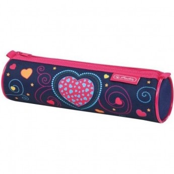 Пенал HERLITZ BLUE HEARTS круглый Пенал HERLITZ BLUE HEARTS круглый