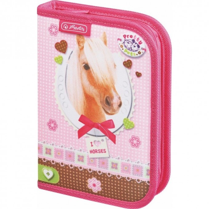 Пенал HERLITZ PRETTY PETS HORSE 11360724-2