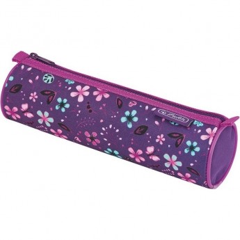 Пенал HERLITZ ULTRALIGHT FLOWERS, круглый Пенал HERLITZ ULTRALIGHT FLOWERS, круглый