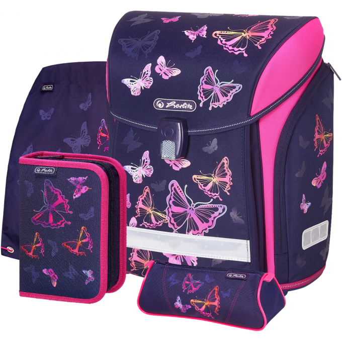 Ранец HERLITZ NEW MIDI PLUS RAINBOW BUTTERFLY 50027613